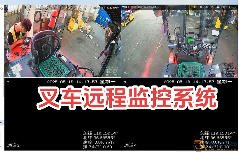 叉車安裝攝像頭加報警器的作用