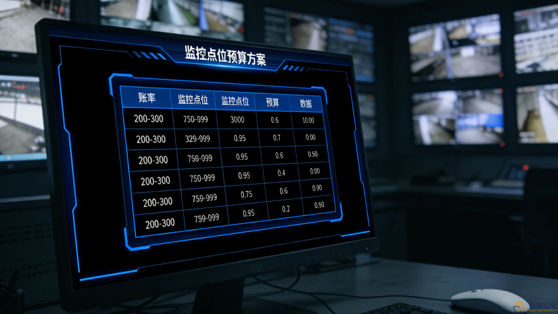 200-300個監(jiān)控點位預算參考
