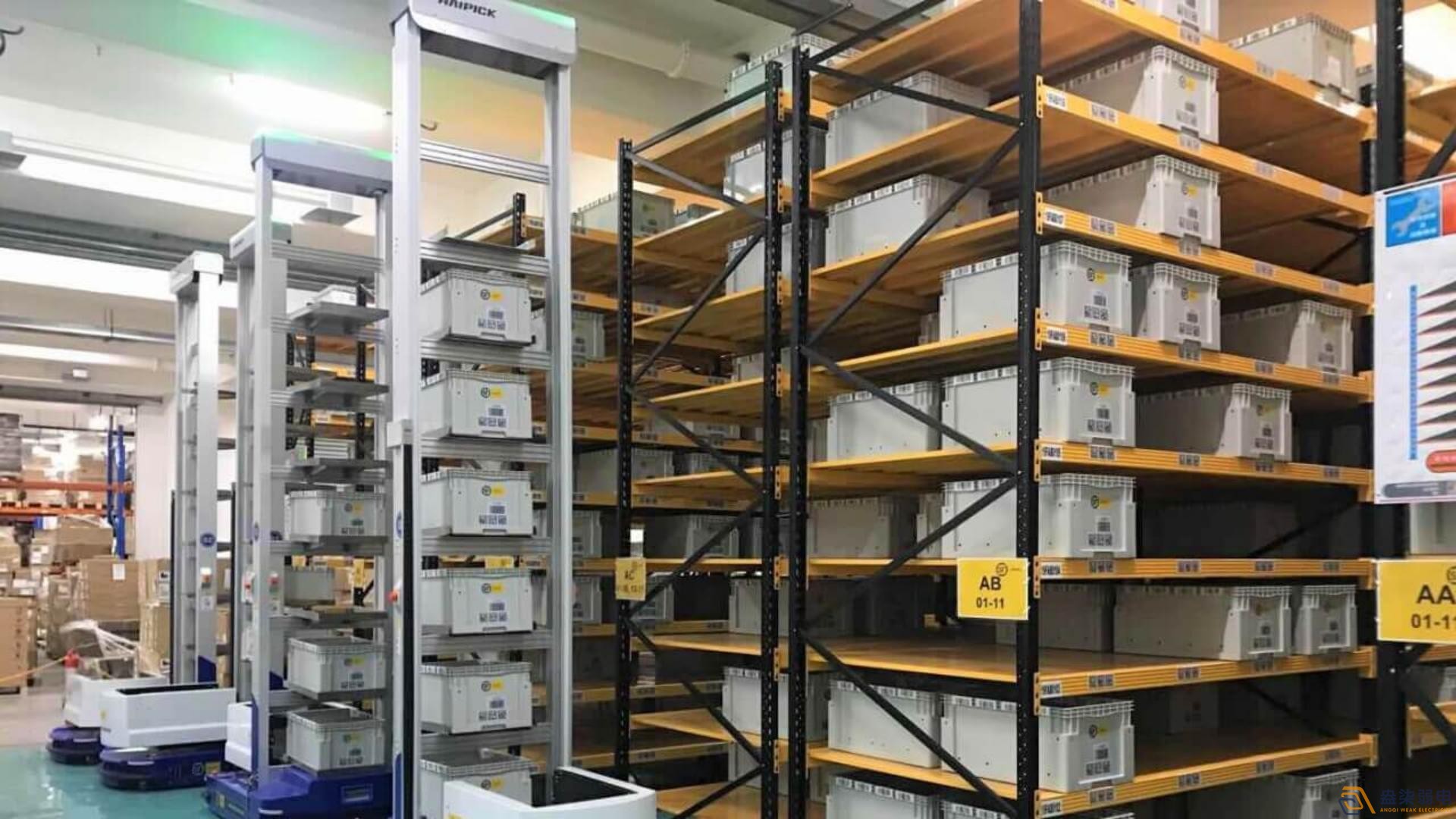 倉(cāng)庫(kù)STU料箱機(jī)器人解決方案